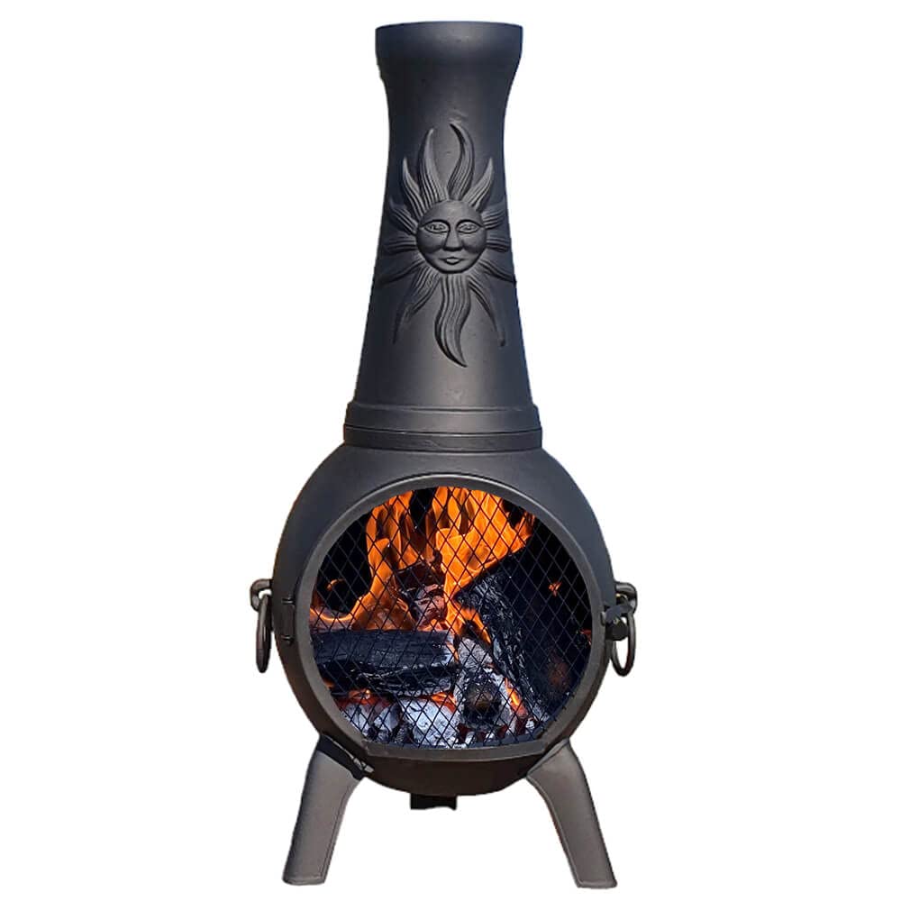 Amazon.com : Sun Fire Outdoor Chiminea Fireplace by The Blue